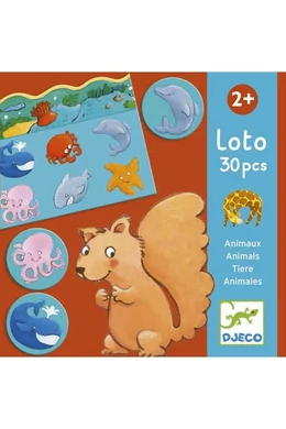 Ki hol él - Lottójáték - Animals lotto - Társasjáték - Djeco