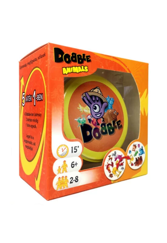 Dobble Animals társasjáték, kártyajáték